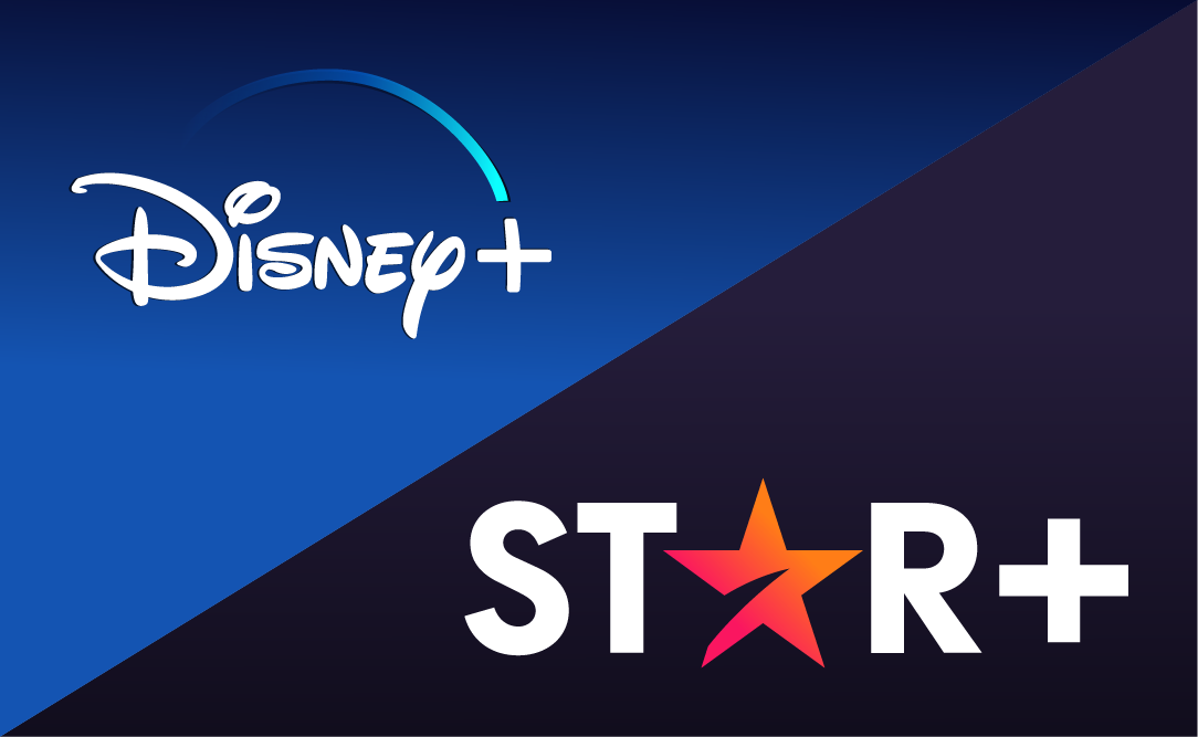 Disney+ and Star+ logos