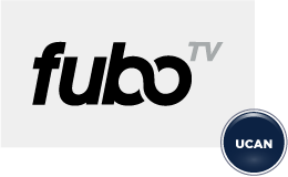 FUBO TV logo with a UCAN sticker