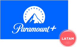 Paramount+ logo with a LATAM sticker